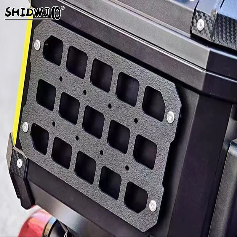 트렁크 보관을위한 오토바이 몰리 패널 방수 전술 범용 사이드 박스 주최자 모듈 형 보관