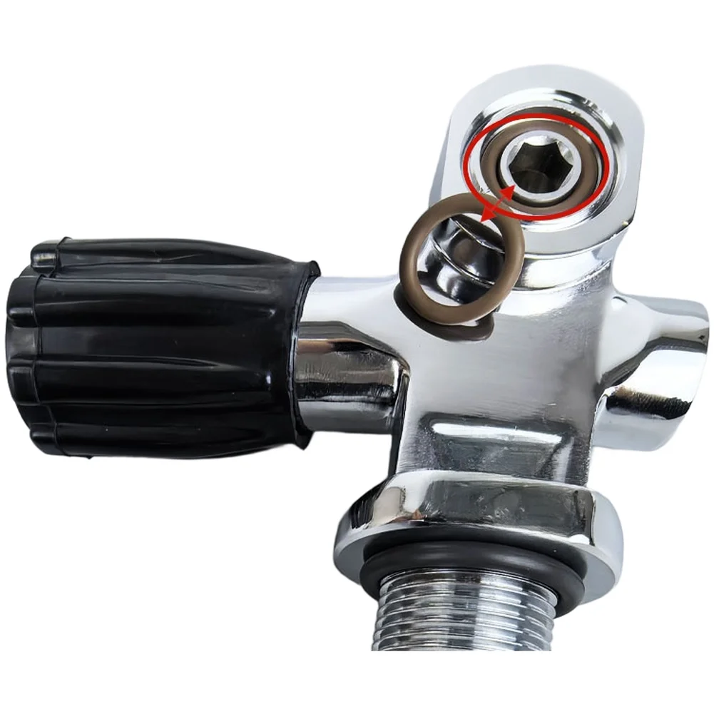 4 Piece Scuba Diving Tank Valve Head O-Ring Set Compatible with For 3/4-14NPSM and GFor 3/4 Industrial Thread Sizes