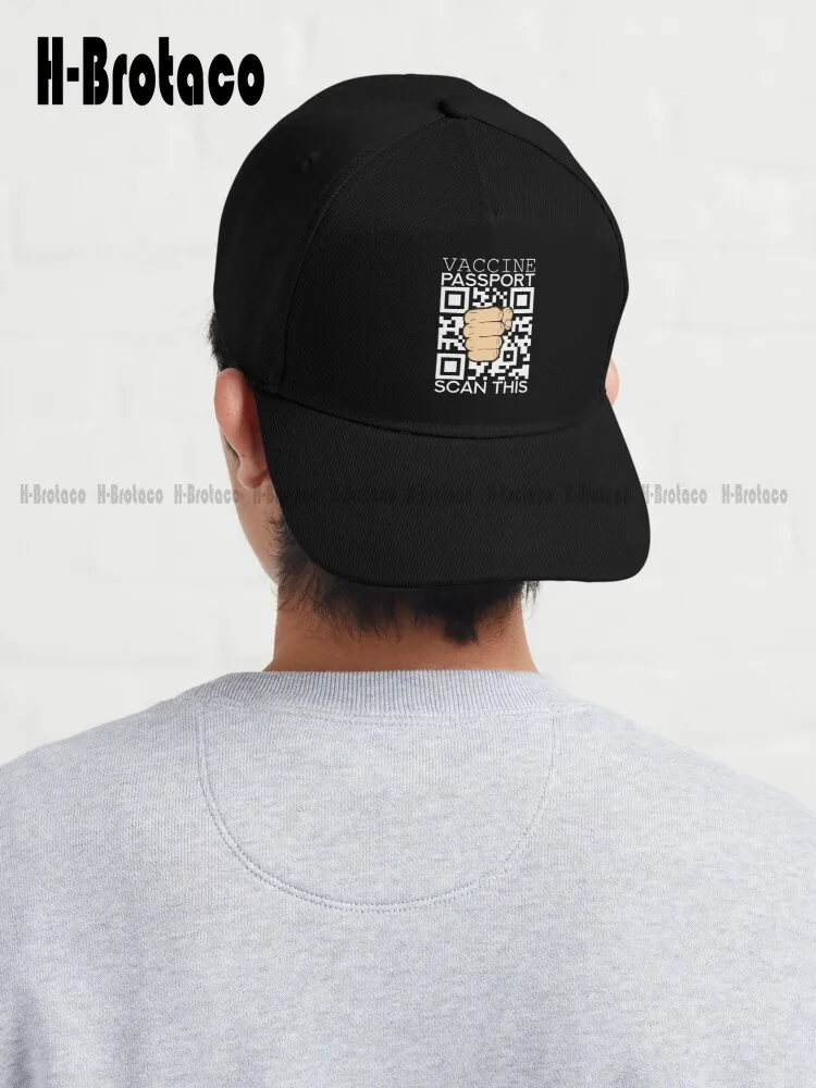 

Vaccine Passport Scan This - Funny Saying -Gift For Friend Dad Hat Diy Caps Cartoon Outdoor Sport Cap Adjustable Trucker Hats