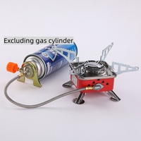 Portable Burner Camping Foldable Windproof Outdoor Gas Tank Stove for Backpacking Camping Hiking Picnic Camping Burner BBQ Grill