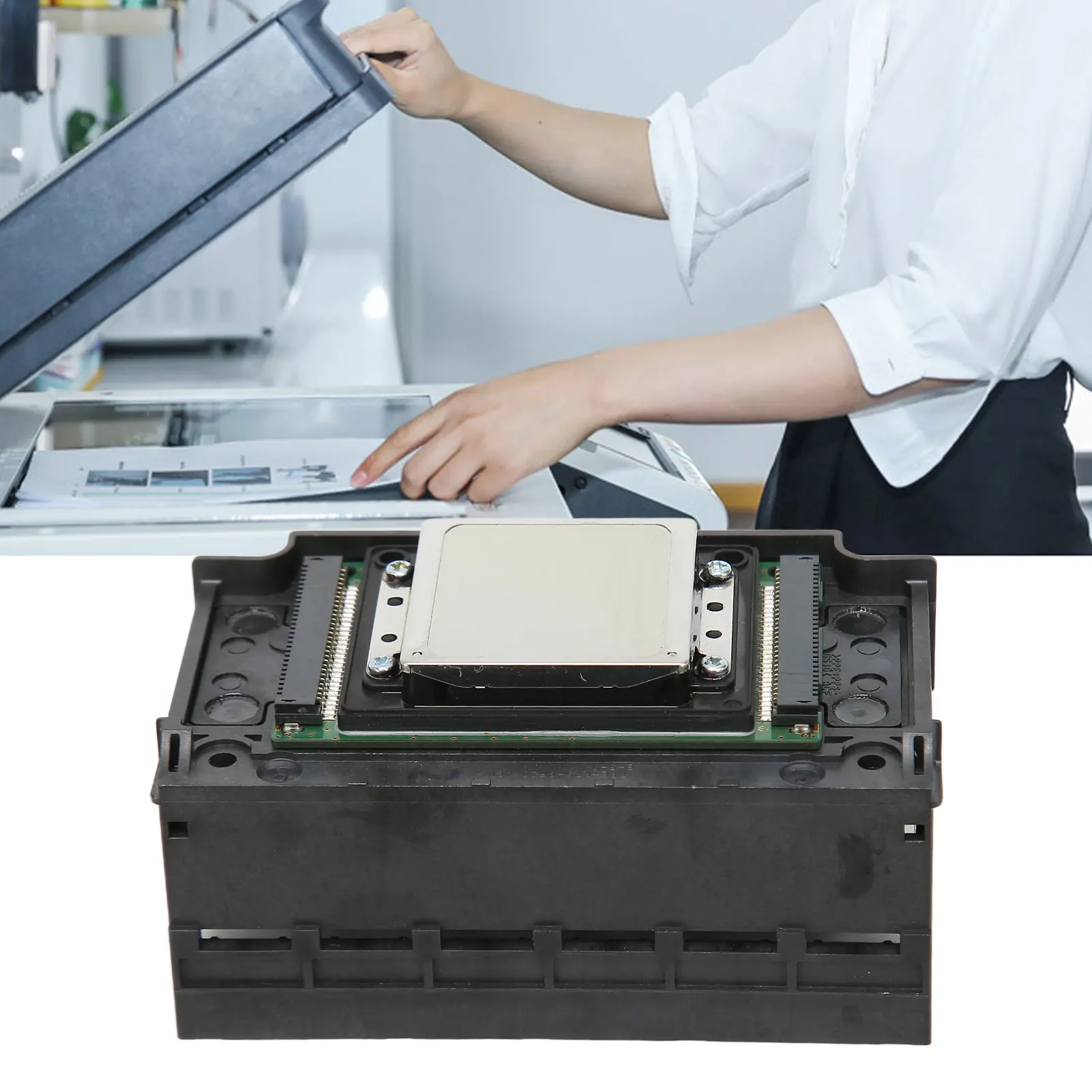 6 Color Printhead 6 Color UV Printer Print Head Clear Printing Safe Stable Compact Printhead Replacement for XP600 UV Printhead