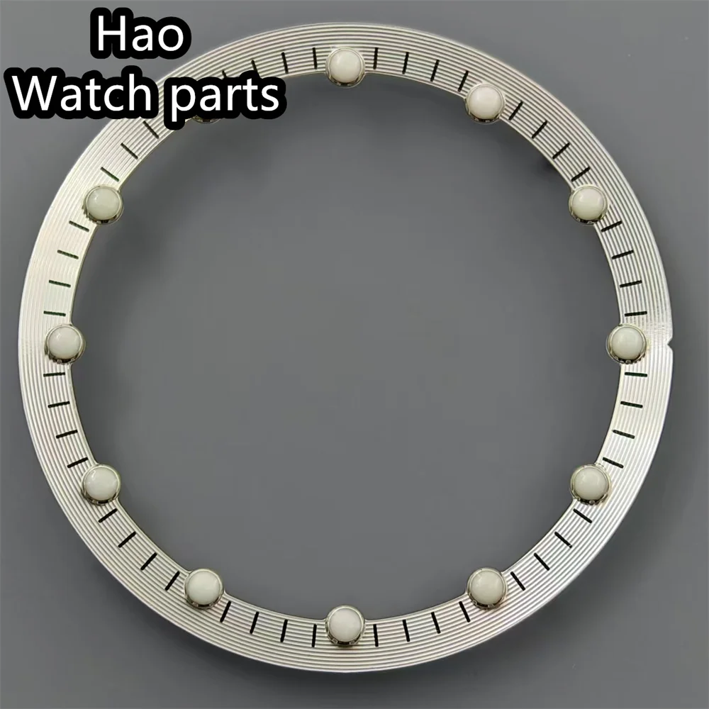 BLIGER 29mm 시계 다이얼 할로우 다이얼 링, NH70, NH71, NH72, 스켈레톤 무브먼트, 녹색 발광 플레이트, 시계 수리 액세서리