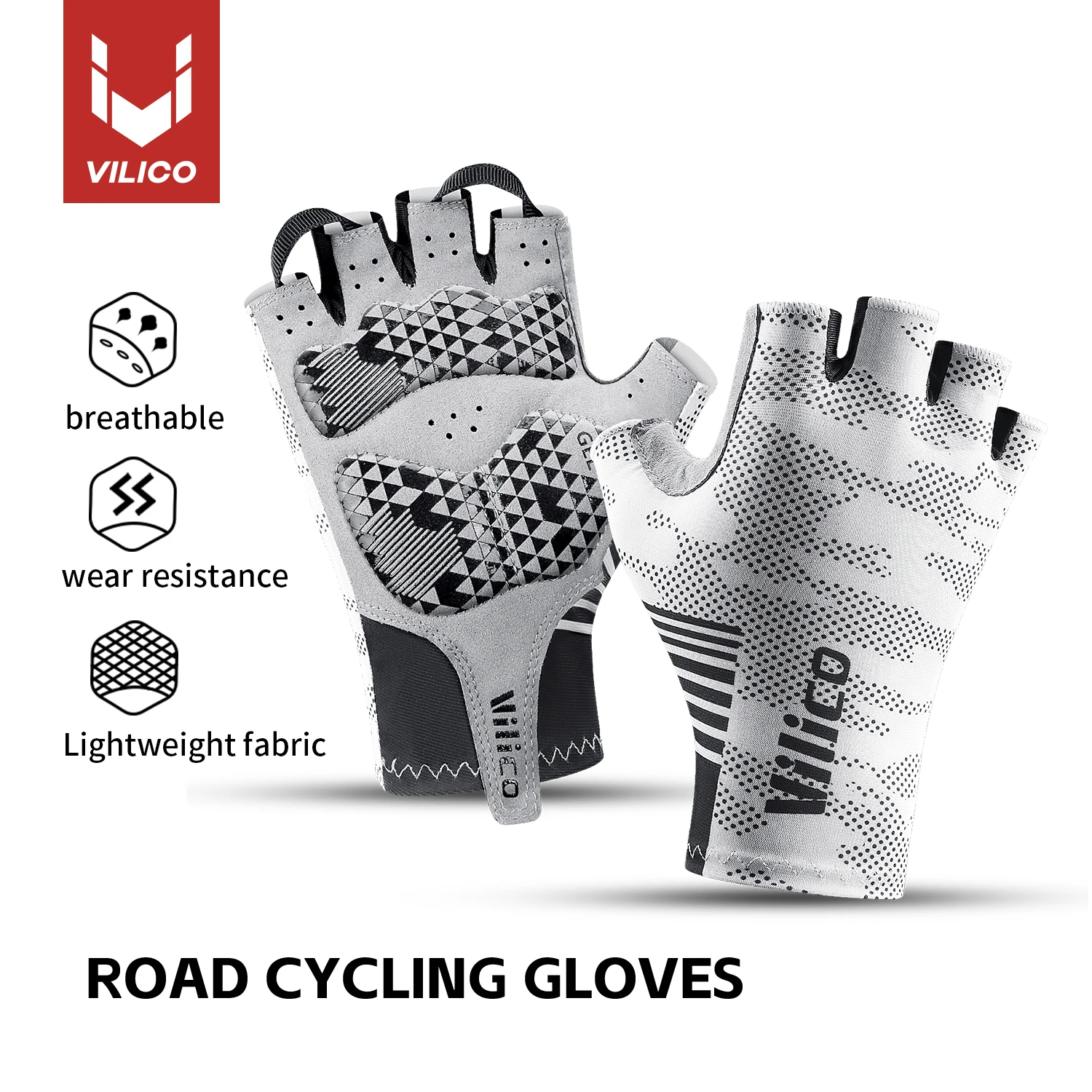 Halbfinger-Fahrradhandschuhe für Herren und Damen, rutschfest, stoßfest, MTB, Rennrad, Fahrradhandschuhe, fingerlose Handschuhe, Fahrradzubehör