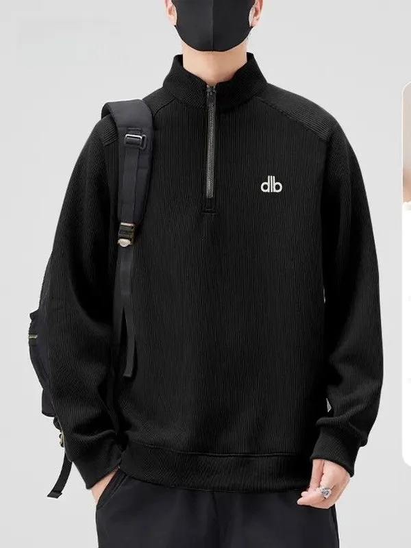 

Men's Fce Lined Long Sve Sweatirt Casual Comfortable Loose Fit Zipper Ne Design Autumn Spring Faionable Streetwear