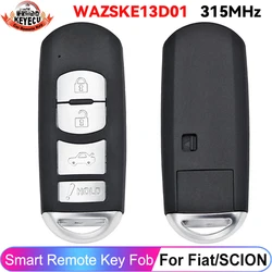 WAZSKE13D01 ID49 Chip 315MHz Smart Key Remote Dla Fiat 124 Spider ABARTH Dla Toyota Yaris 2017 2018 2019 2020 Dla 2016 SCION iA