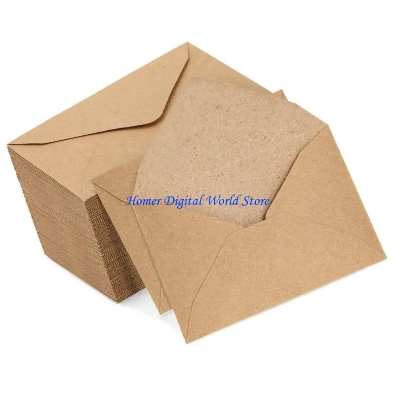 H55F 60 PCS V رفرف الأظرف الرجعية المظلفات الفارغة الأظرف التجارية أظرف الدعوة الأظرف الورقية