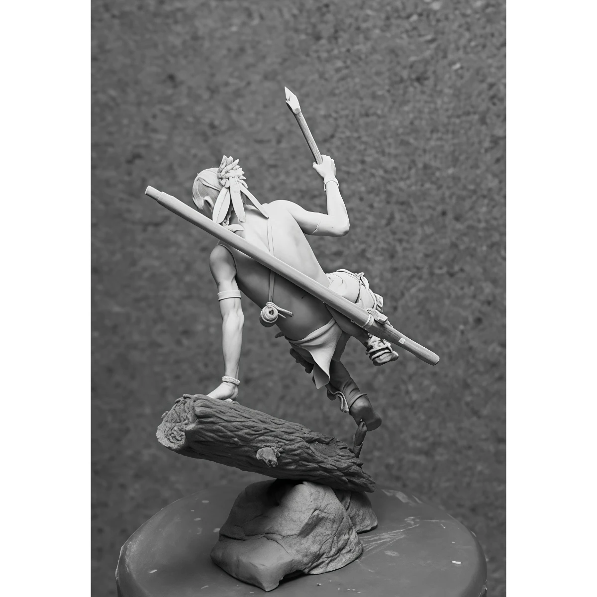 

54mm resin unpainted model kit, Iroquois unassembled and unpainted GK