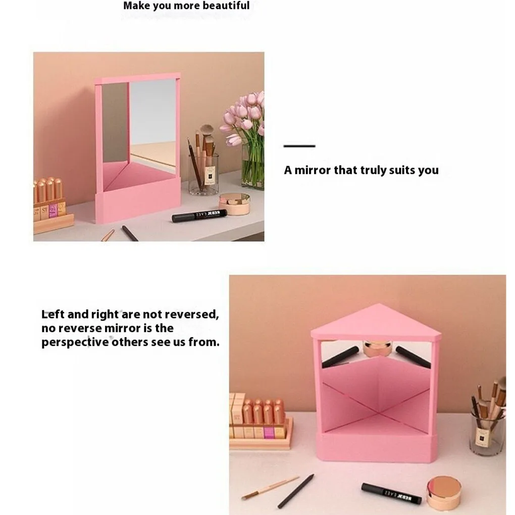 Non-reverng Vanity Mirror Left Right Non Reverse Mirror For Precion Non Reverng Mirror blue 14*17cm