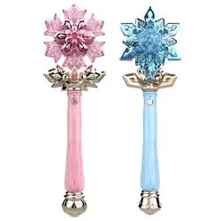 Varita mágica de princesa pequeña con luces para niñas, juguetes de Casa de juego con música, varita mágica con espray, regalo de cumpleaños emisor de luz