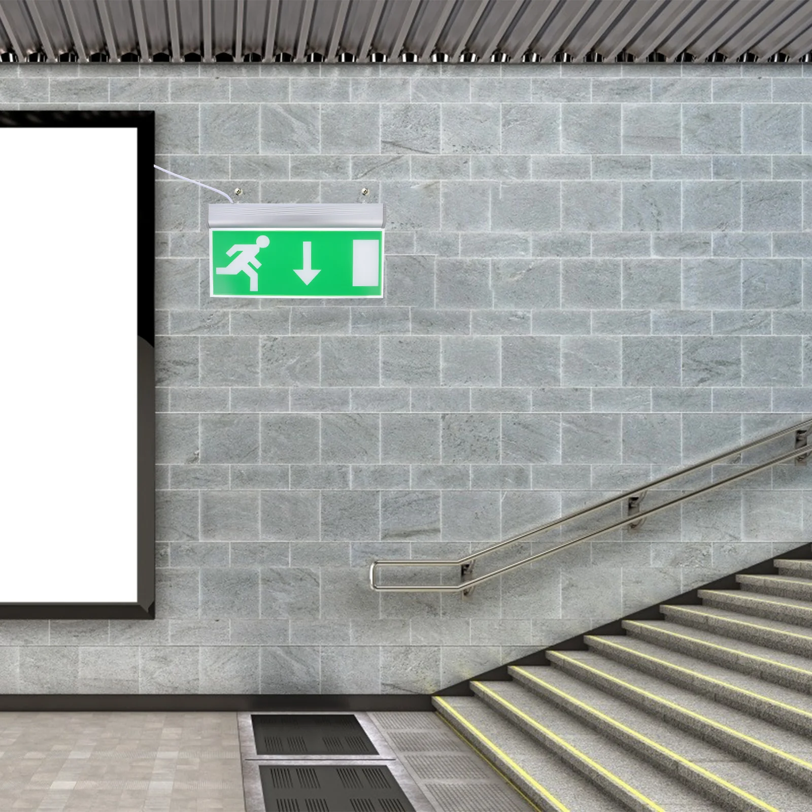 

1 шт. светодиодный аварийный выходной светильник, прочный знак безопасности, аварийная лампа, знак эвакуации для офиса, школы, отеля