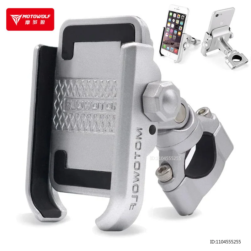 

Motorcycle Modified Handlebar Phone Holder Aluminum Alloy Universal Rearview Mirror Bike Bicycle Holder Motorcycle Accessories