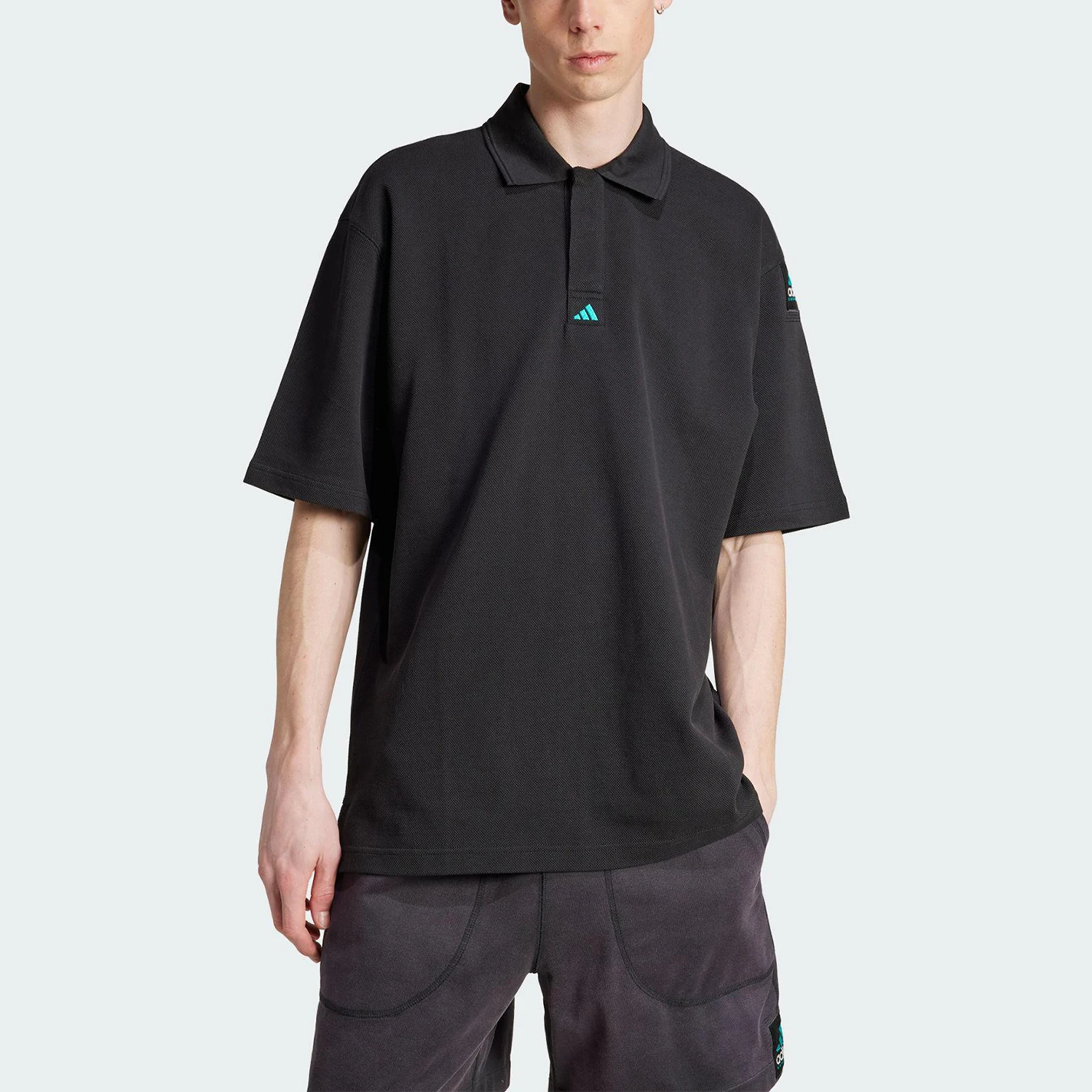 

Adidas Genuine 2025 Summer Men's Loose Collar Polo Shirt JC8231