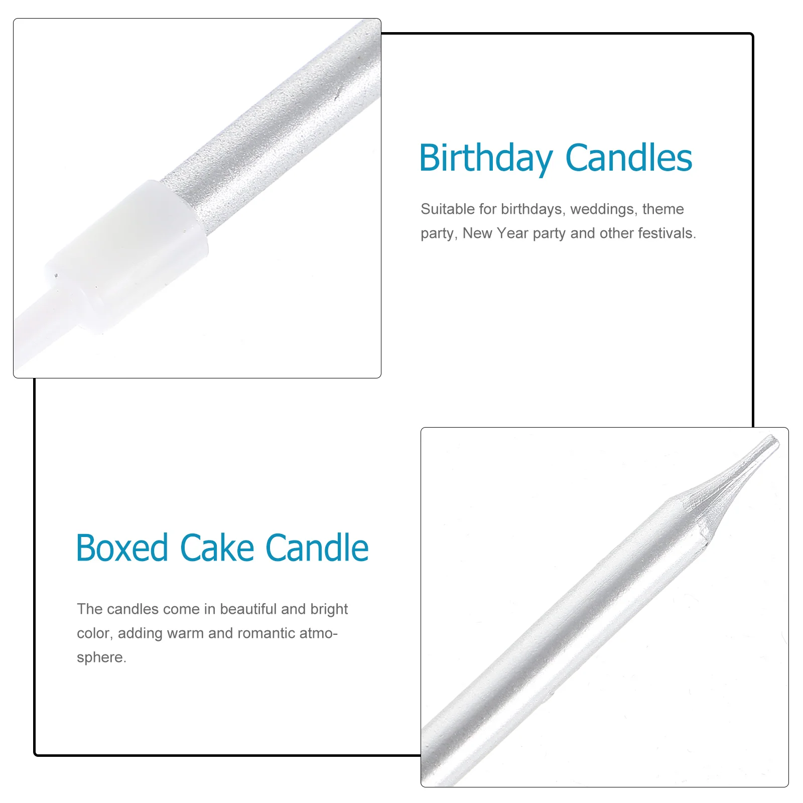 36pcs Creative Birthday Candles Delicate Cake Candles Birthday Cake Candles Boxed Cake Boxed Birthday