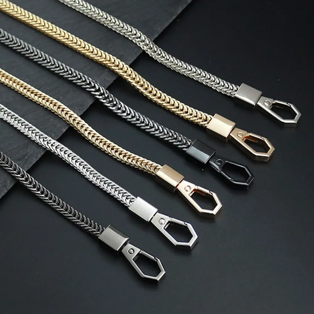 Women Replacement Bag Accessories Metal Alloy Purse Chain Belt Shoulder Bag Straps 7mm Handbag Handle Chain Bag Chains
