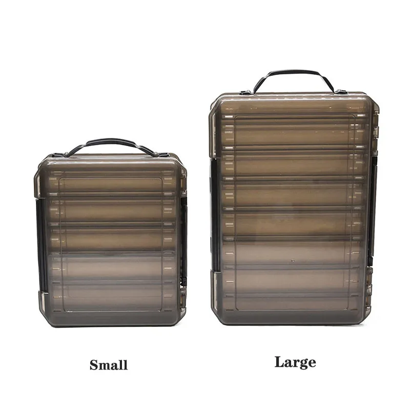 Double Sided Fishing Tackle Box Fishing Accessories Tool Storage Boxes Fish Hook Lure Fake Bait Boxes For Carp Fishing Goods