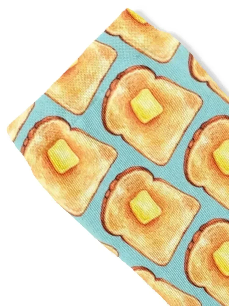 Toast Pattern Socks tennis anti-slip summer cartoon Man Socks Women's