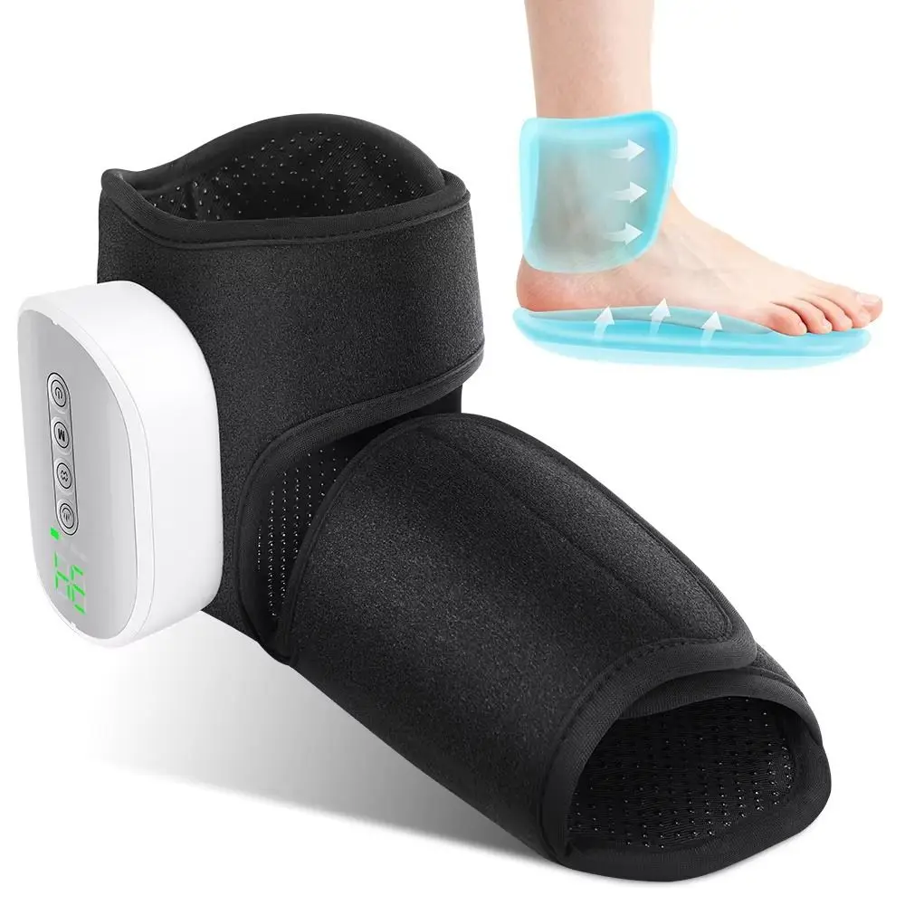 Relaxation Air Bag Compression Foot Massager 3 Modes 4 Levels Ankle Massager Dual Air Bags 3000mAh Air Compression Massager Spa