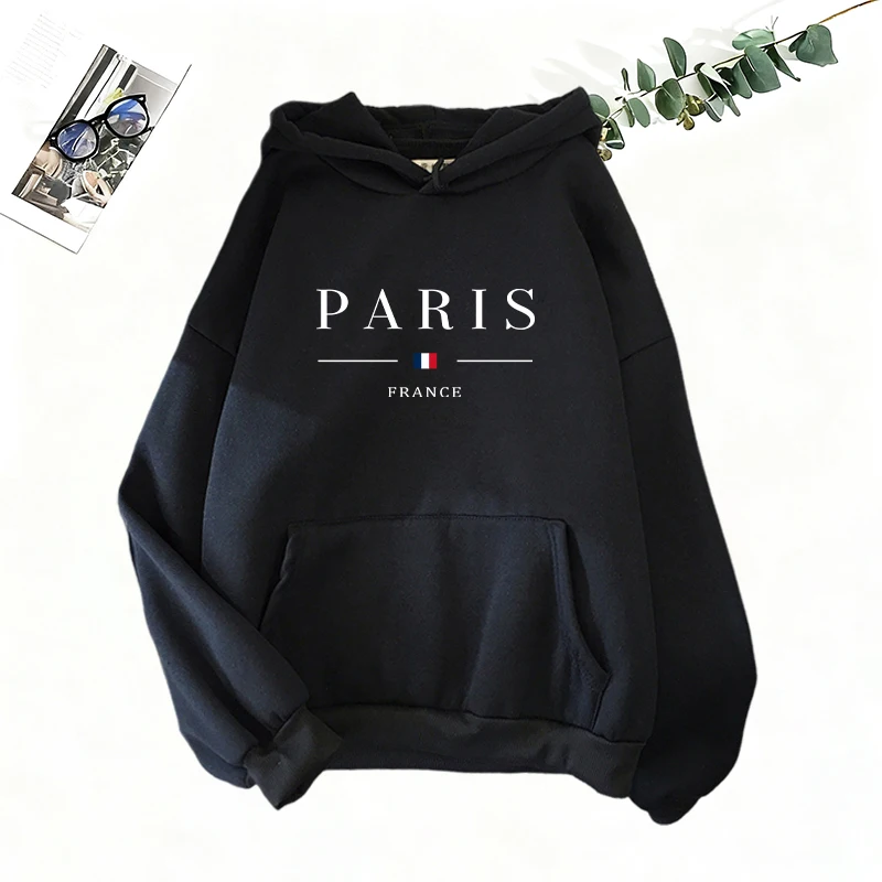 Damen-Trainingsanzug mit Aufdruck, lässiges Sweatshirt, Streetwear, Outdoor-Sportbekleidung, Jogging-Kleidung, Herbst- und Wintermode, Kapuzenpullover, Sportbekleidung. – Detail 9