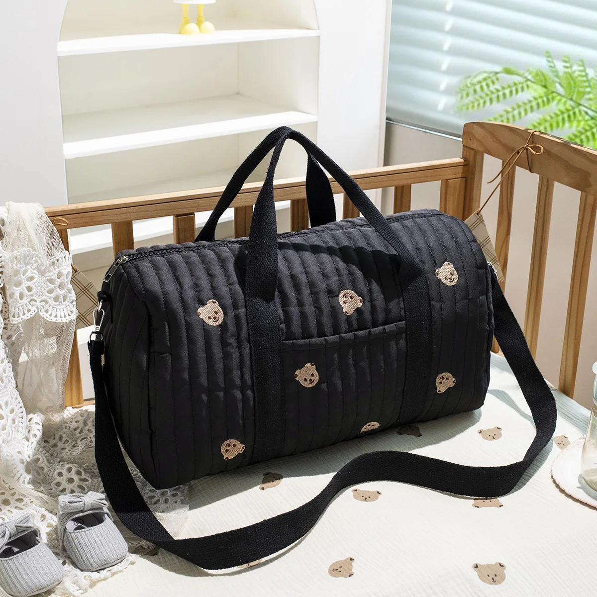 

Embroidered Mommy Bag Maternity Travel Tote Baby Items Organizer Large Capacity Baby Diaper Bag Women Crossbody Bags