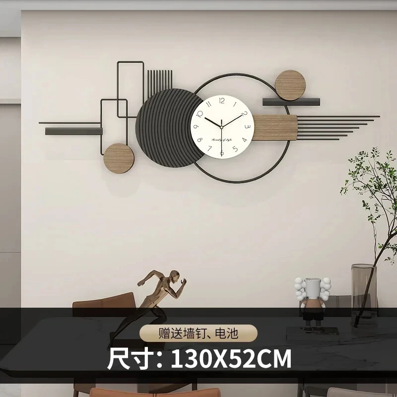 Minimalist Nordic Wall Clocks Metal Art Mural Metal Korean Creative Wall Watch Modern Design Bedroom Duvar Saati Home Design