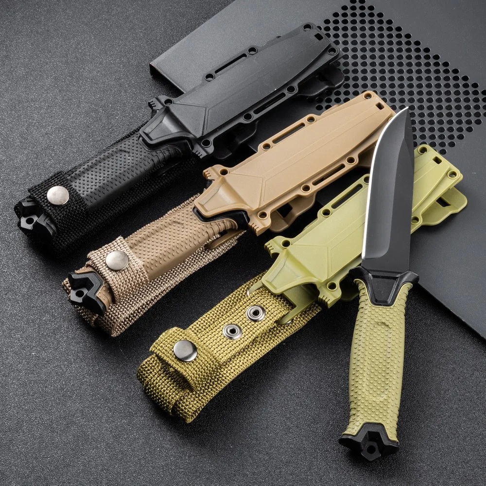 Stainless Steel Outdoor Survival Knife Fixed Blade Knife Military Training High Quality Camping Tactical Pocket EDC Tool Knives