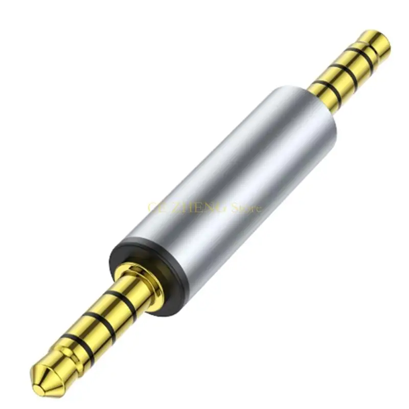 

E56B Standard 3.5mm Female/Male Stereo AUX Adapter Converters Conversion Head Coupler for Sound Enhancement