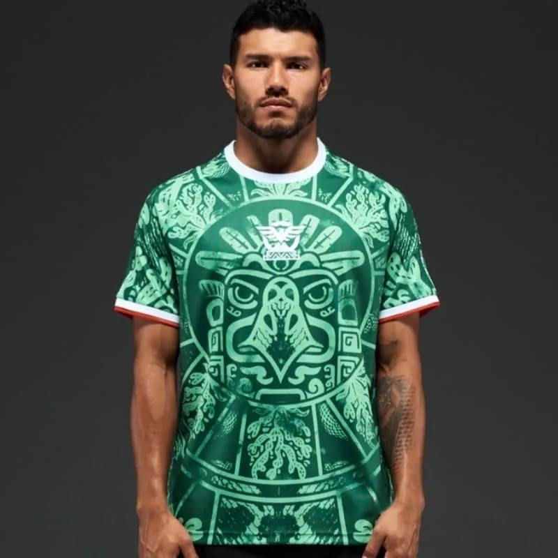 2026 Instagram Hot Selling Mexican Aztec Civilian Jersey, Unisex T-shirt, Casual Sports Short-Sleeve for Fans' Everyday Wear