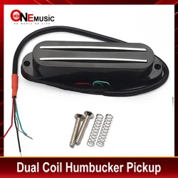 Alnico V Mini Humbucker Twin Blade Pickup Mini Dual Rail 9K for Electric Guitar Replacement Multi Colour