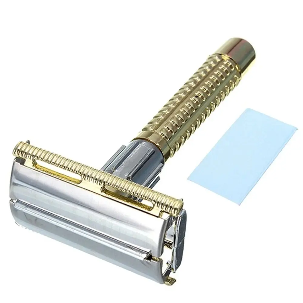 Exquisite Retro Safety Razor Double Edge Stainless Steel Shaving Tool Manual Facial Shave Men