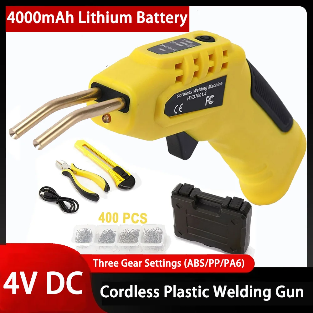 Cordless Hot Stapler Plastic Welding Machine Bumper Repair Kit Soldering Iron For Plastic Repair Car Bumper Repair Welding Gun