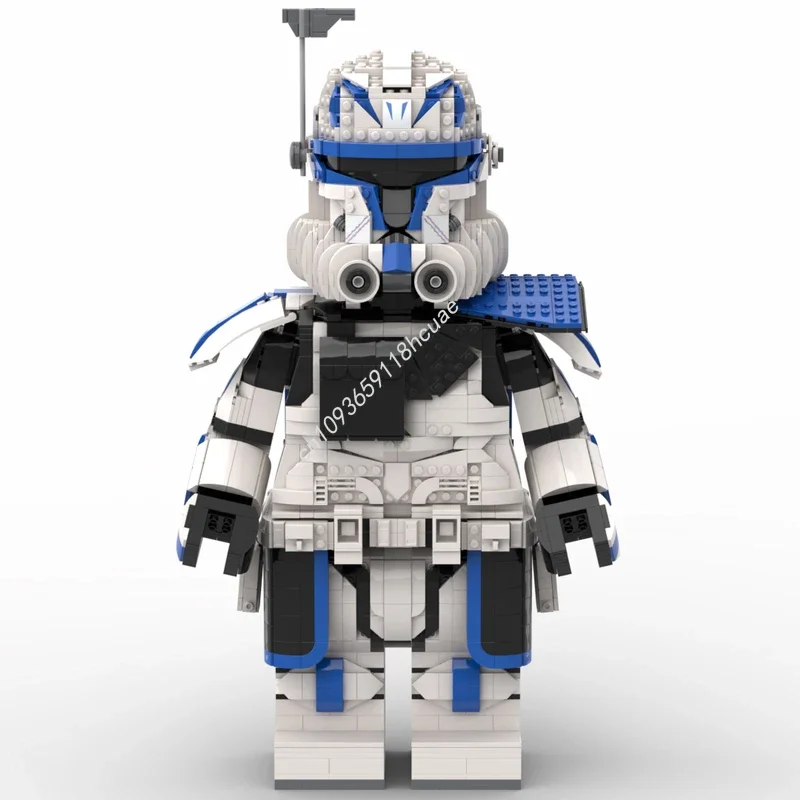 

Moc Star Battle Капитан Рекс Фаза 2 Мегафигурка Модель Строительные Блоки Кирпичи Diy Творческая Сборка Образовательный Детский Подарок