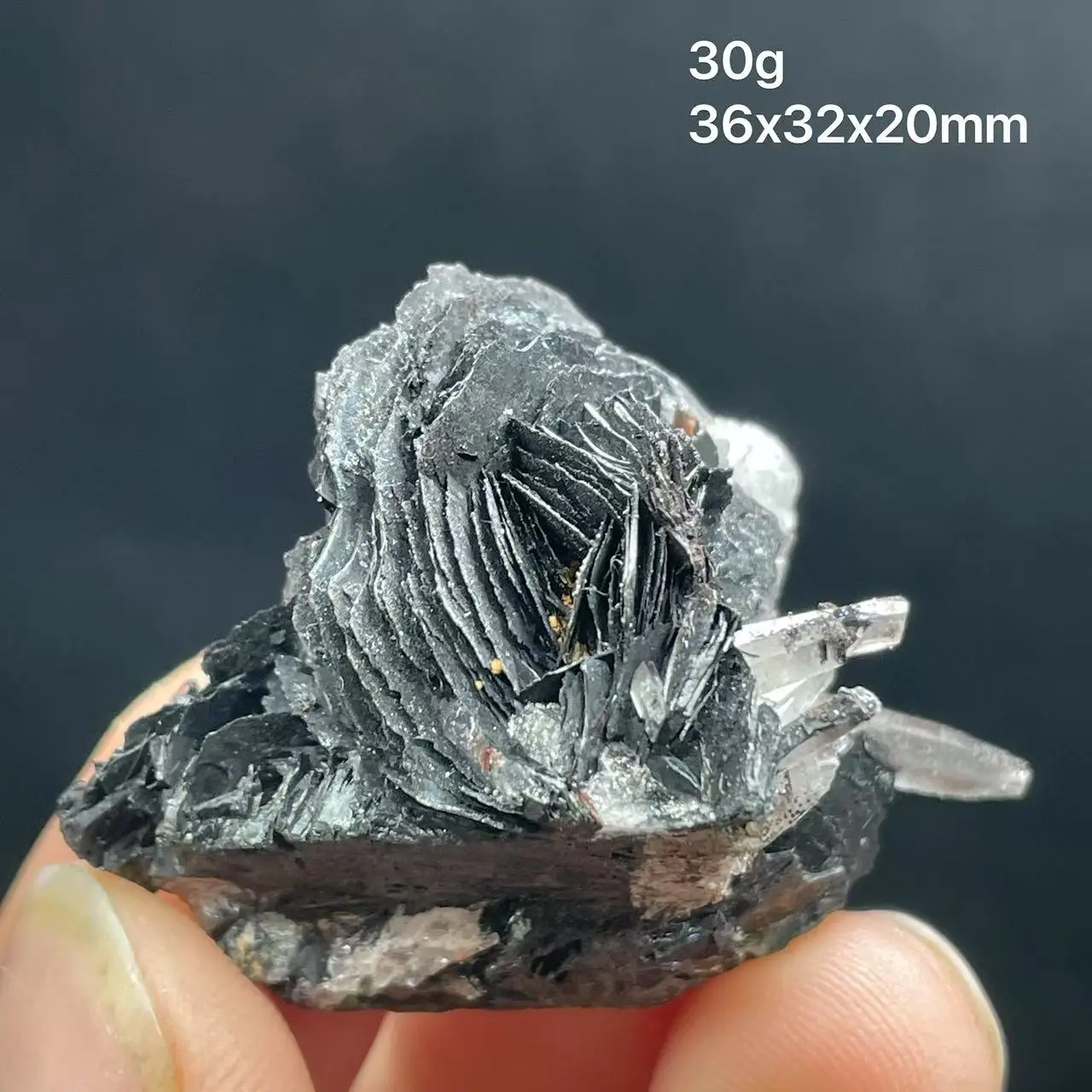 100% natural specularite clean quartz raw stone healing crystal from Guangdong jinlong