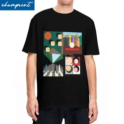 The Beatle Album Covers T Shirts Men  100% Cotton Vintage T-Shirts Round Collar Rock Music Band Short Sleeve Tops Gift Idea2024