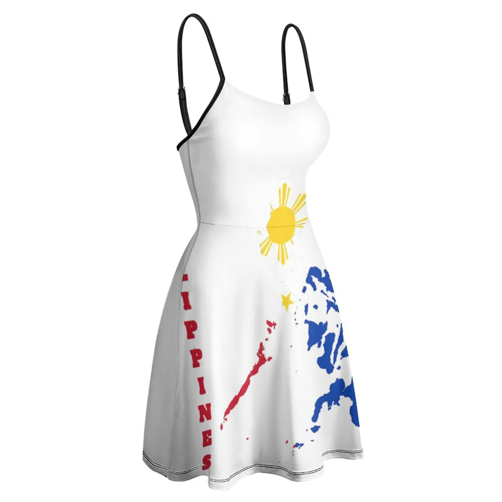 

Sexy Woman's Clothing The Dress Philippines Map Flag Women's Sling Dress Casual Graphic Clubs Joke