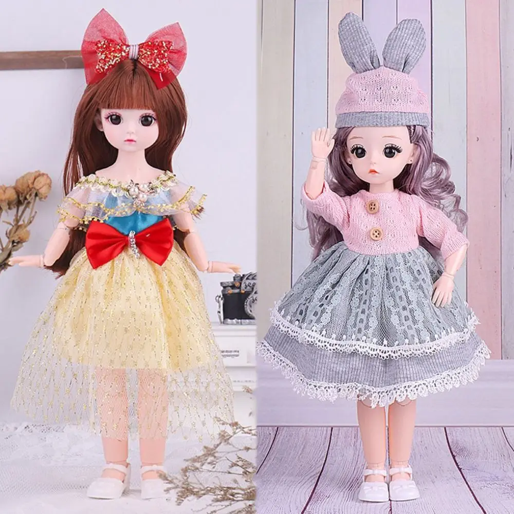 

Long Hair 30cm Bjd Doll with Clothes High Heel Ball Jointed Princess Dress Up BJD Dolls Cute Elegant