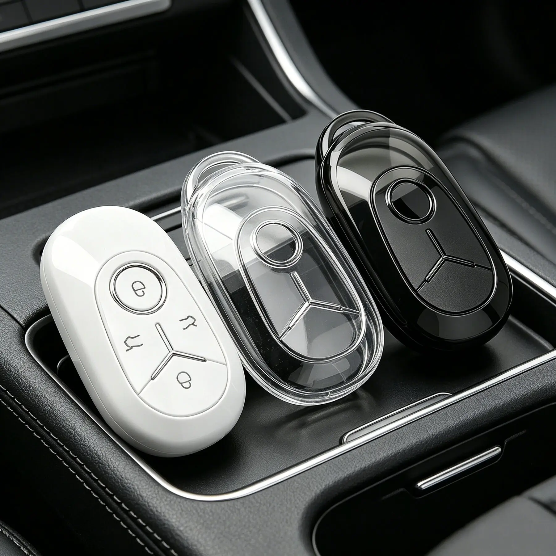 Car Keychain Holder Organizer For GEOME EX2 For Geely Galaxy EX2 MMEX2 Max 2025 2026 Soft TPU Key Caps Key Cover Case Wallet
