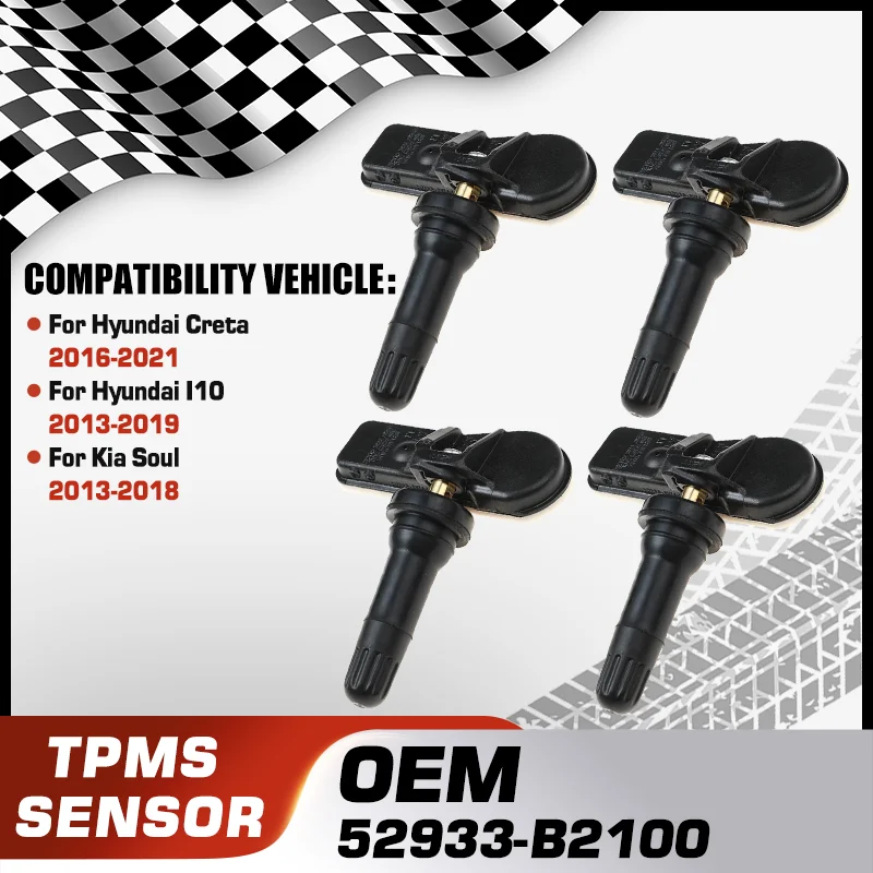 

52933-B2100 Car TPMS Tire Pressure Monitor Sensor System For Hyundai Creta 2016-2021 Hyundai I10 2013-2019 Kia Soul 2013-2018