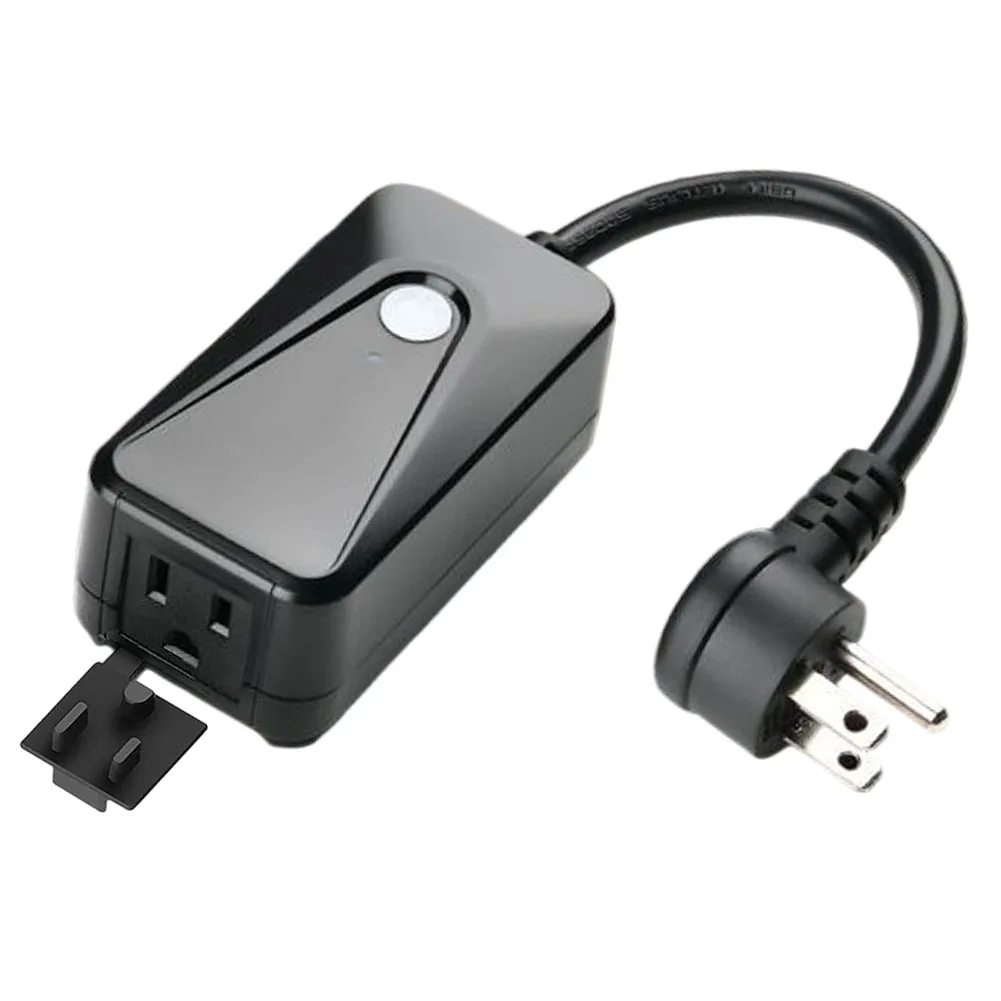 Dimmer Socket with Remote Control for Outdoor LED String Lights For Patio Deck Lighting IP44 Weatherproof 400W