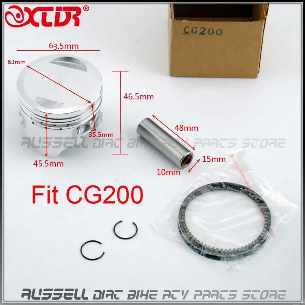 PISTON AND RING FOR Lifan LF Quality Honda CG125 CG150 CG200 CG 125 150 200