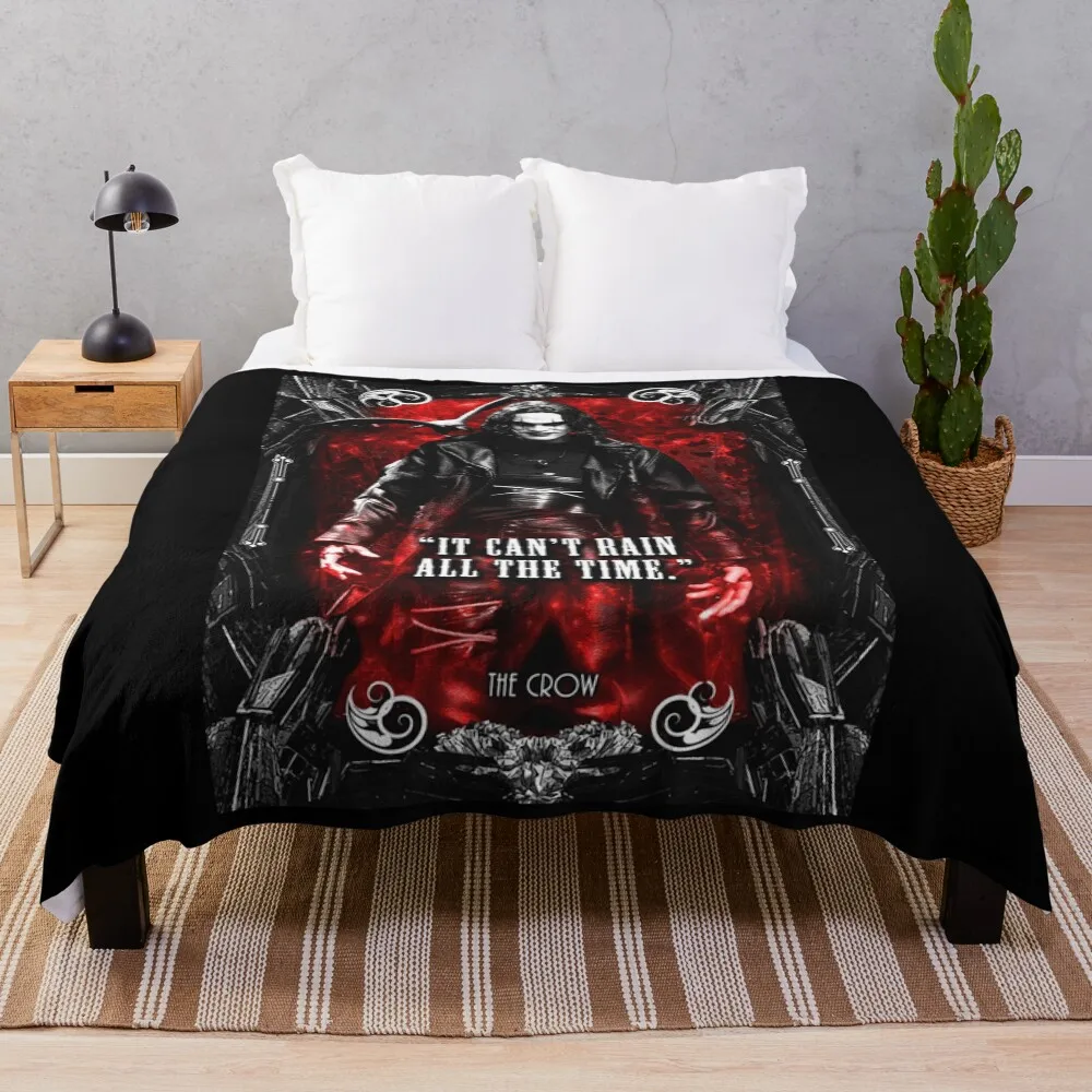 

The crow it can't rain all the time Throw Blanket