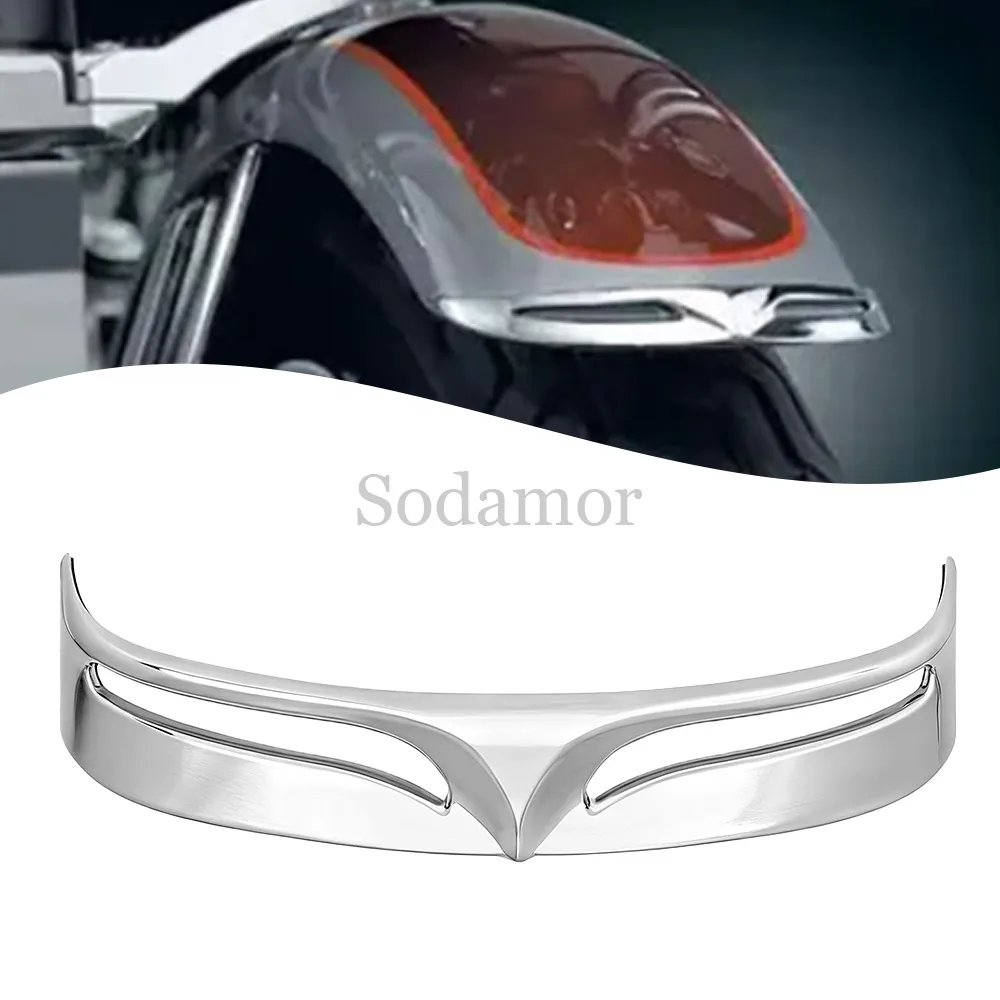 

Для Harley Fat Boy FLSTF 2007-2017 аксессуары для мотоциклов, заднее крыло, накладка на крыло, задний край, наконечник, хромированный пластик