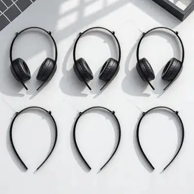 6 قطع من إطار عصابة الرأس DIY للنساء، مستلزمات صناعة الشعر، تصميم الأسنان، عصابة رأس بلاستيكية للشعر المجعد وغسل الوجه