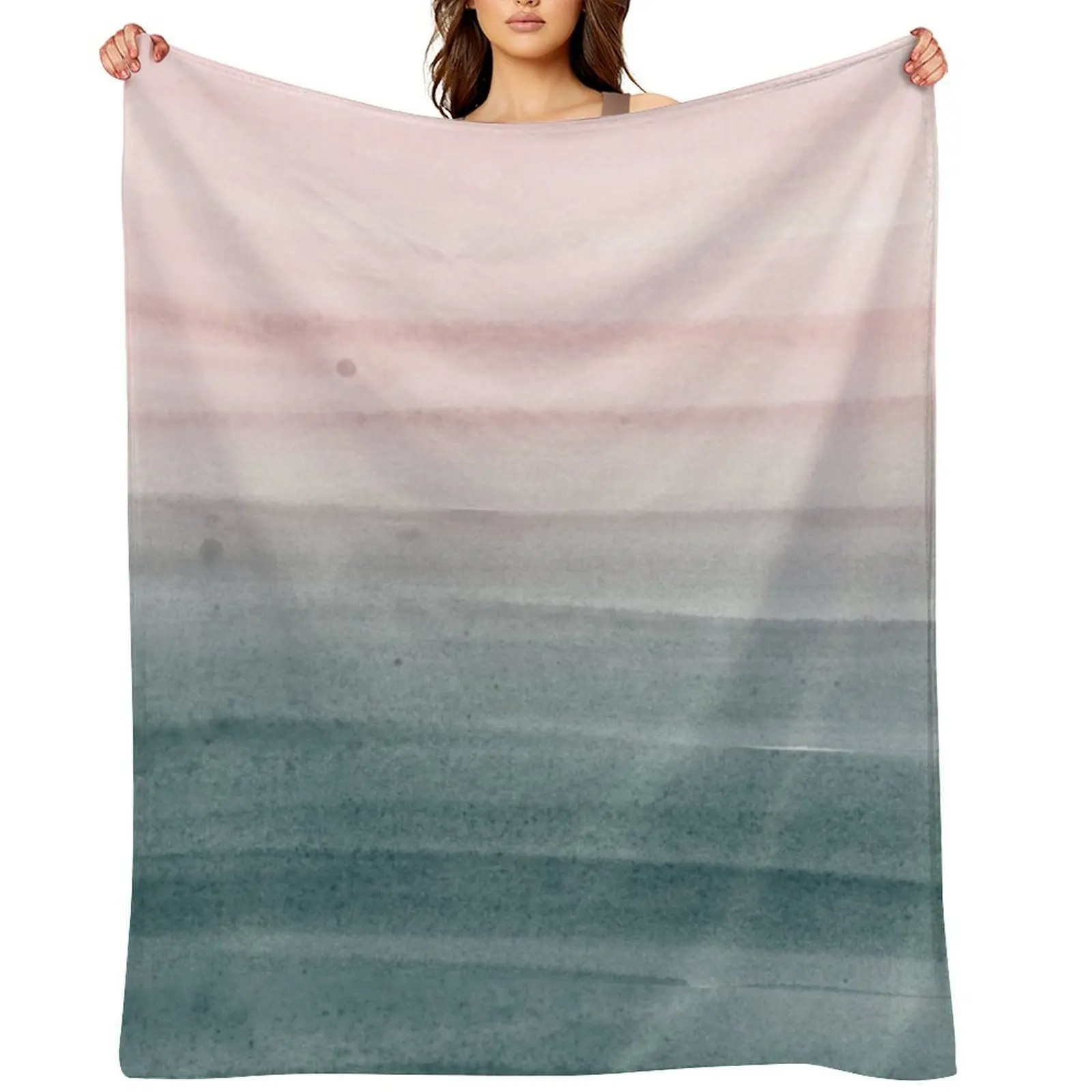 

Touching Watercolor Abstract #2 #painting #decor #art Throw Blanket Hair heavy to sleep Soft Big Blankets