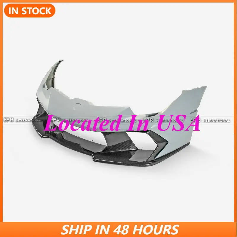 For 14 onwards Huracan LP580 LP610 Vor Type Front Bumper carbon+frp unpainted