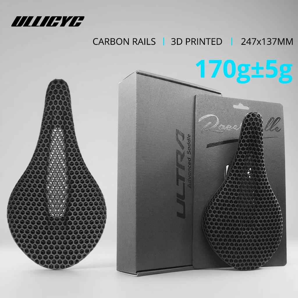 

3D Printed Carbon 247x137mm Bike Saddle SuperLight 170g±5g Road Saddle MTB Saddles Racing Bicycle Saddle Cushion