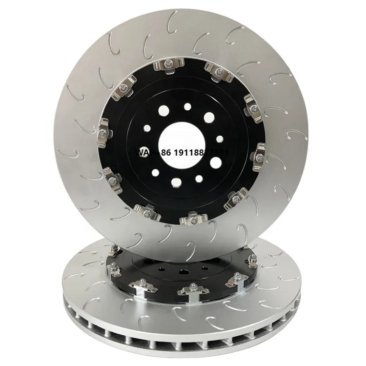 

Drilled and Slotted Modified Auto Racing Floating Brake Disc Rotor With Bobbins