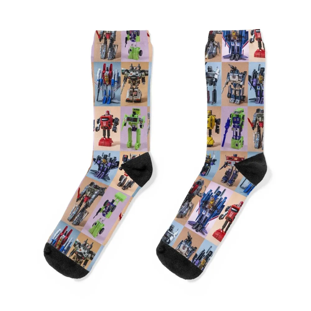 

Transformers G1 S1 Collage Socks funny gift custom sports luxury Sports Socks Men Women's