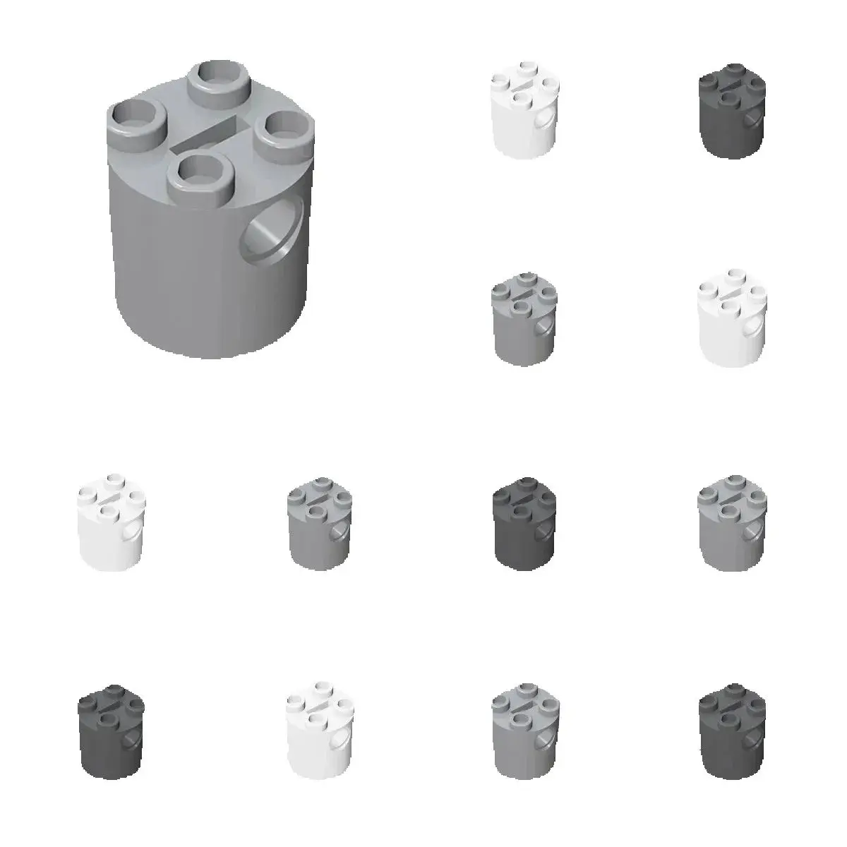 

10 шт. 30361 круглые 2x2x2 строительные блоки комплект корпус робота нижняя ось кирпичи частицы развивающие игрушки подарки на день рождения для детей