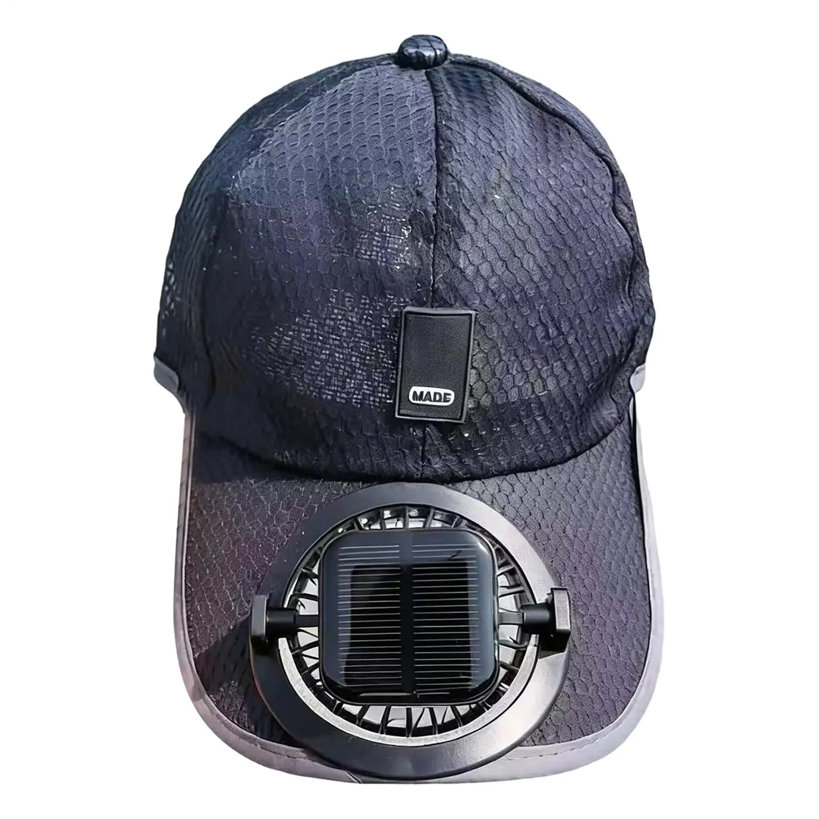 Baseball-Kappen Sonnenschutz-Hut mit Solarventilator Kopfbedeckung Sommer-Sonnenhüte Atmungsaktiver Sonnenhut Sonnenschutz-Schirme