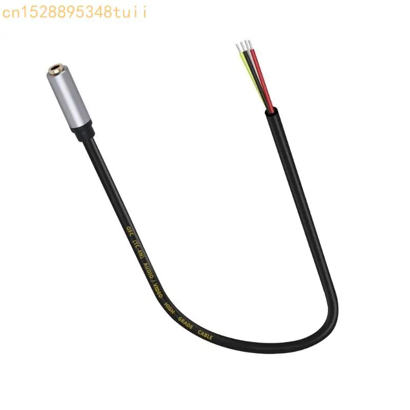 

Y4QF 3.5mm to TRRS Stereo Bare Wire Open End Cable for Auditory Repair Projects